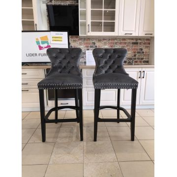 SET 2 SCAUNE DE BAR AUG GRI un set disponibil