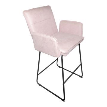 Taburet bar cu functie ajustabila Essential mar Roz, 57x64x107 cm