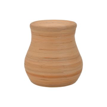 Taburet Bulaten Boho, Natural, 45x45x45 cm - Natur