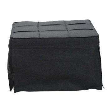 Taburet Extensibil Grejio, material   Gri metal negru, 70x70x45cm