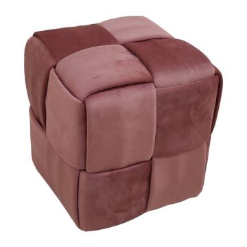 Taburet Jisko catifea 38x38x40 cm